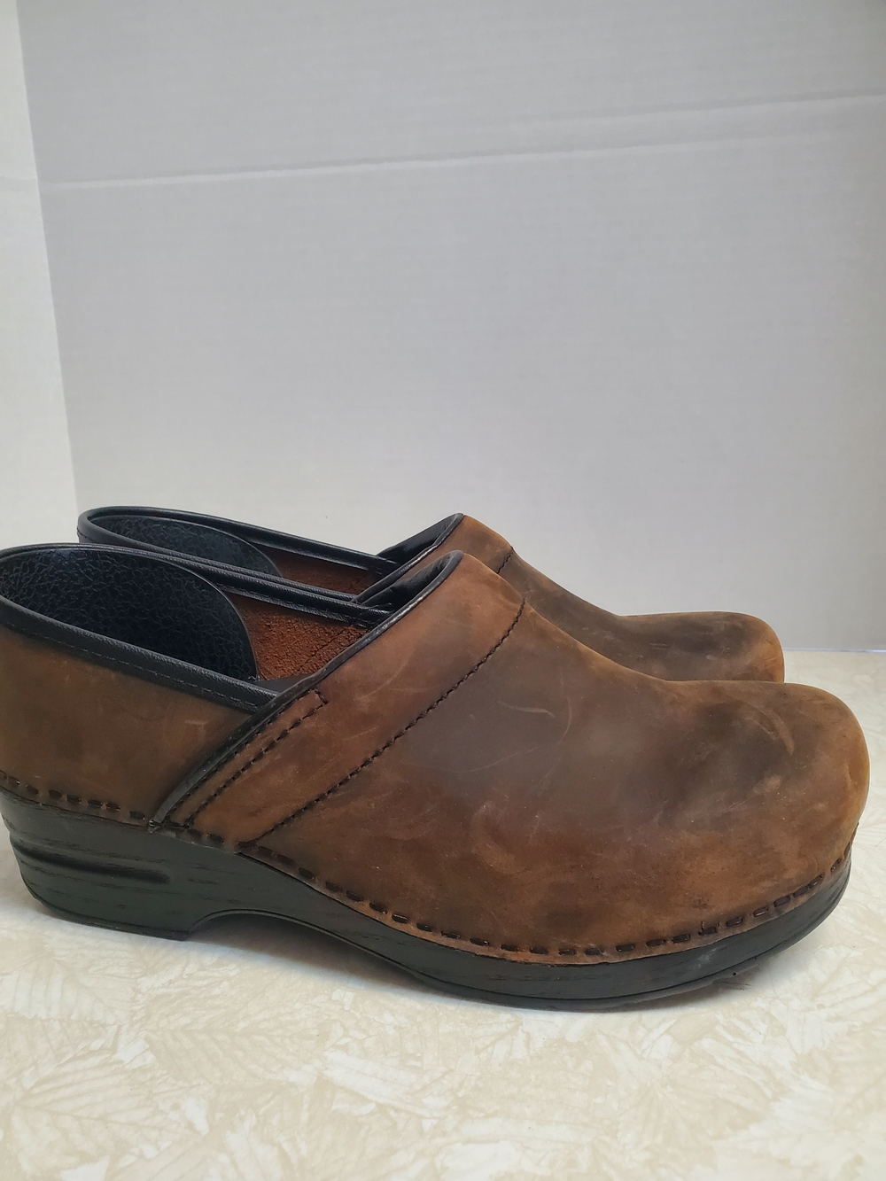 Dansko Brown Leather Women's Clogs